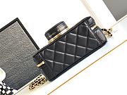 Chanel Coco Click Camera Bag in black lambskin leather with light gold hardware 11.5×16×6cm - 6
