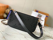 Louis Vuitton Multi Pochette Accessoires bag in black Monogram 25 x 14.5 x 4.5 cm - 5