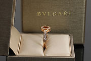 Bvlgari Bvlgari 18k rose gold ring set with pavé diamonds - 5