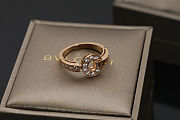 Bvlgari Bvlgari 18k rose gold ring set with pavé diamonds - 4