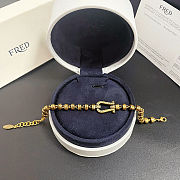Fred bracelet with gold-plated clasp engraved with a pattern - 4