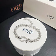 Fred bracelet with silver-plated clasp engraved with a pattern - 6