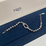 Fred bracelet with silver-plated clasp engraved with a pattern - 2