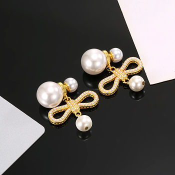 Dior Tribales earrings in champagne-finish metal