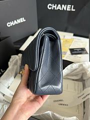 Chanel Classic Flap bag in navy blue lambskin with gold hardware 25 cm - 5