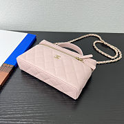 Chanel Vanity with Chain, Pink Caviar, Champagne Gold Hardware 19.5x5x17cm - 6