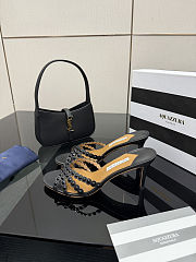 Aquazzura Tequila sandals in black heel 7.5 cm - 1