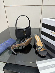 Aquazzura Tequila sandals in black heel 7.5 cm - 2