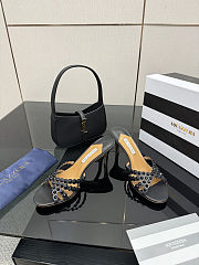 Aquazzura Tequila sandals in black heel 7.5 cm - 3