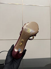 Aquazzura Tequila sandals in burgundy heel 7.5 cm - 5