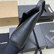Saint Laurent Cassandre Envelope Messenger Bag in black lambskin leather 23×16.5×6cm - 5