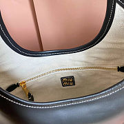 Miu Miu Ivy leather bag in black calf leather 35X40Cm - 3
