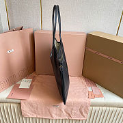 Miu Miu Ivy leather bag in black calf leather 35X40Cm - 5
