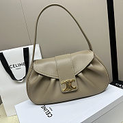 Celine Polly bag in beige supple calfskin leather 13x7x4 cm - 1