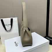 Celine Polly bag in beige supple calfskin leather 13x7x4 cm - 6