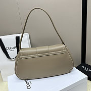 Celine Polly bag in beige supple calfskin leather 13x7x4 cm - 4