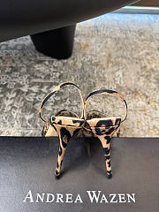 Andrea Wazen Katy Sling leopard print slingback pumps heel 9.5 cm - 5