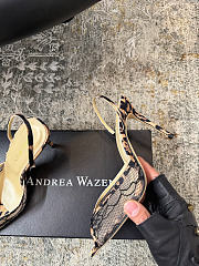 Andrea Wazen Katy Sling leopard print slingback pumps heel 9.5 cm - 2
