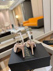 Alevì Satin Embellished Penelope Heeled Sandals 10.5 cm - 4