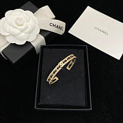 Chanel bracelet in black and gold-plated - 1