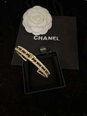 Chanel bracelet in black and gold-plated - 2