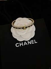 Chanel bracelet in black and gold-plated - 3