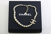 Chanel Pearl Necklace CC Women's Necklace in White - 1
