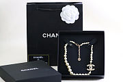 Chanel Pearl Necklace CC Women's Necklace in White - 4