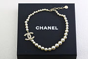 Chanel Pearl Necklace CC Women's Necklace in White - 2