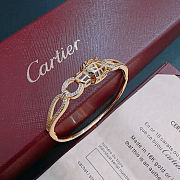 Panthère de Cartier bracelet in yellow gold with emeralds - 1