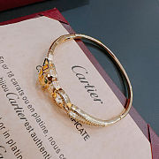 Panthère de Cartier bracelet in yellow gold with emeralds - 5