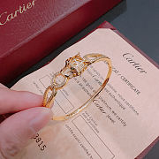 Panthère de Cartier bracelet in yellow gold with emeralds - 4