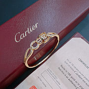 Panthère de Cartier bracelet in yellow gold with emeralds - 3