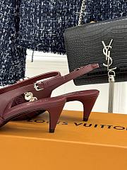 Louis Vuitton LV Vibe Slingback Pumps in bordeaux red lambskin - 2