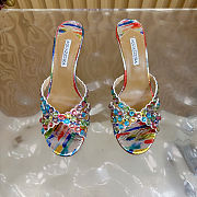 Aquazzura studded sandals in a multi-colored finish - 5
