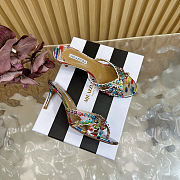 Aquazzura studded sandals in a multi-colored finish - 4