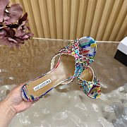 Aquazzura studded sandals in a multi-colored finish - 2