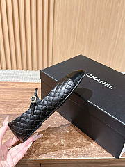 Chanel black quilted leather Mary Jane ballet flats - 4