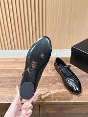 Chanel black quilted leather Mary Jane ballet flats - 5