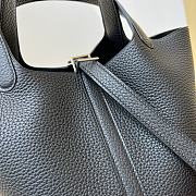 Hermes Picotin Black Silver Bag 18cm - 2