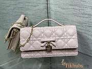 Dior My Dior Mini Bag in Rose Soupir Cannage lambskin size 21 cm - 1