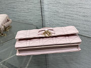 Dior My Dior Mini Bag in Rose Soupir Cannage lambskin size 21 cm - 4