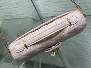 Dior My Dior Mini Bag in Rose Soupir Cannage lambskin size 21 cm - 3
