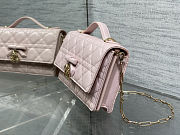 Dior My Dior Mini Bag in Rose Soupir Cannage lambskin size 21 cm - 2