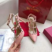 Valentino Garavani Rockstud pumps in pink leather 9cm - 2