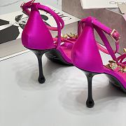 Jimmy Choo Saeda 100mm sandals with metal flower detail - 2