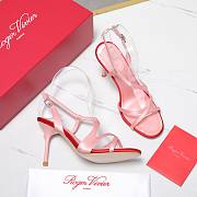 Roger Vivier women's pink ankle strap sandals 9cm - 3