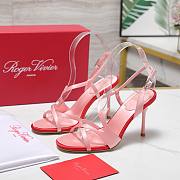Roger Vivier women's pink ankle strap sandals 9cm - 4