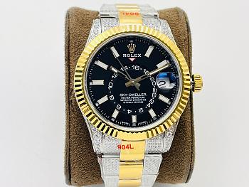 Rolex Sky-Dweller 42mm 326933 Black Dial Two-Tone Diamond watch