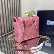 Prada nylon quilted chain bag in a hot pink color 25x24x5cm - 6